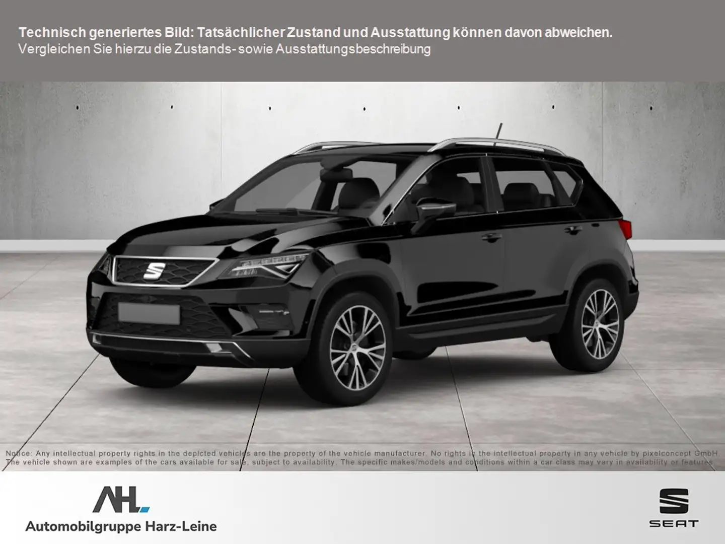 SEAT Ateca 1.5 TSI Xperience DSG LED Navi ACC Full-Link RFK Schwarz - 1