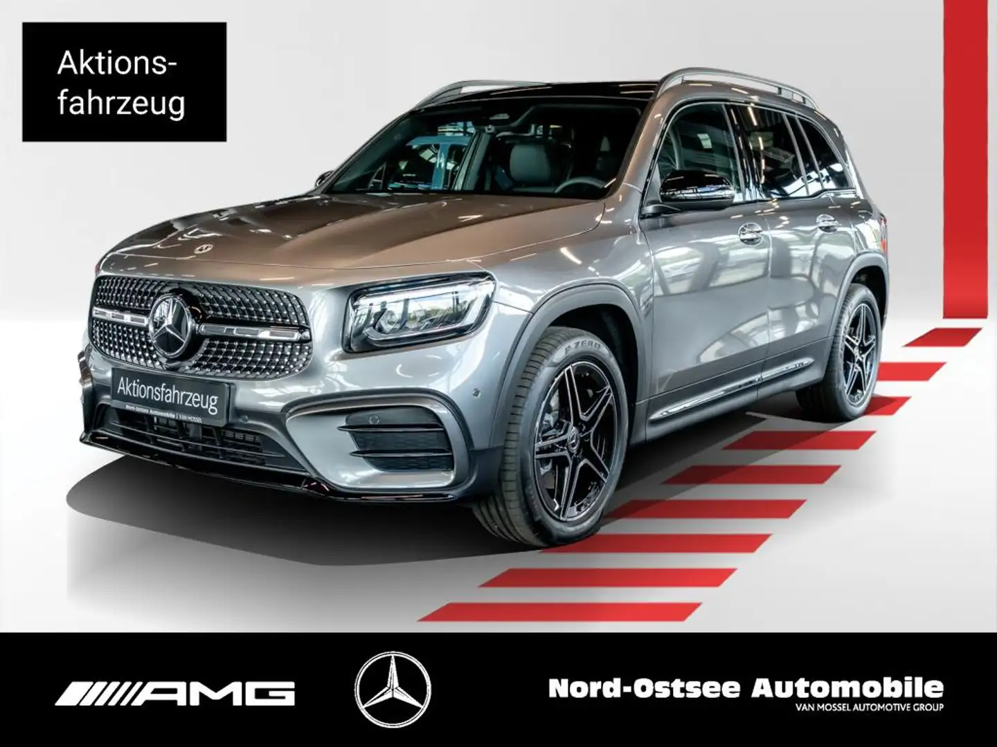 Mercedes-Benz GLB 200 AMG PANO NIGHT 7-SITZER AHK SOUND Gris - 1