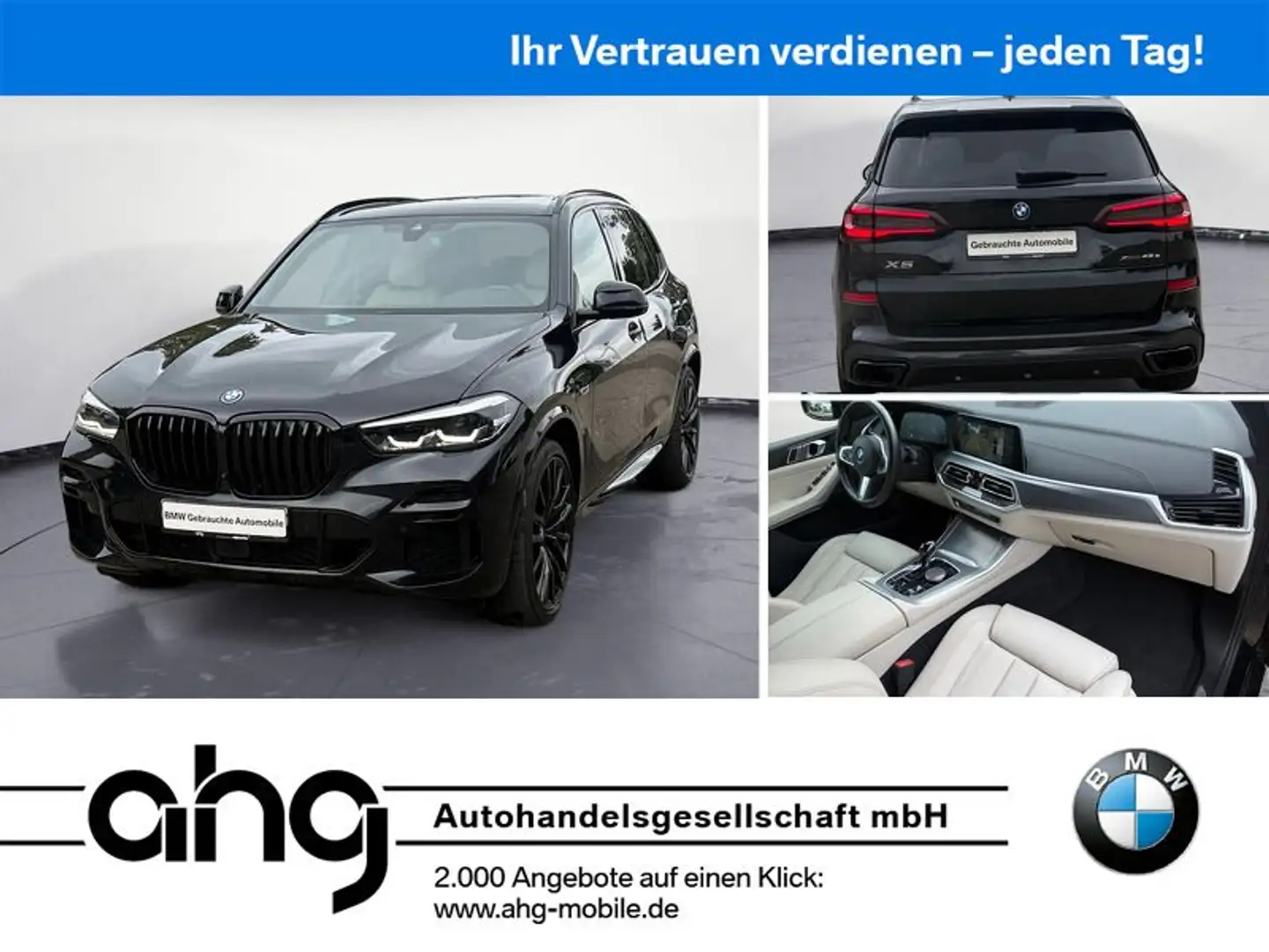 BMW X5 xDrive45e M Sport Navi Klima Leder PDC Kamera Negro - 1