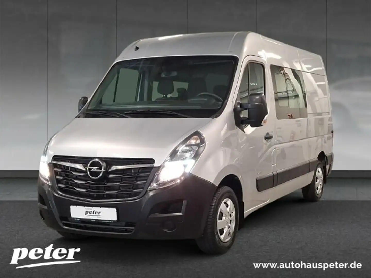 Opel Movano Movano B 2.3 CDTI Doka Kasten L2H2 7-Sitzer Klimaautomatik AHK Silber - 2