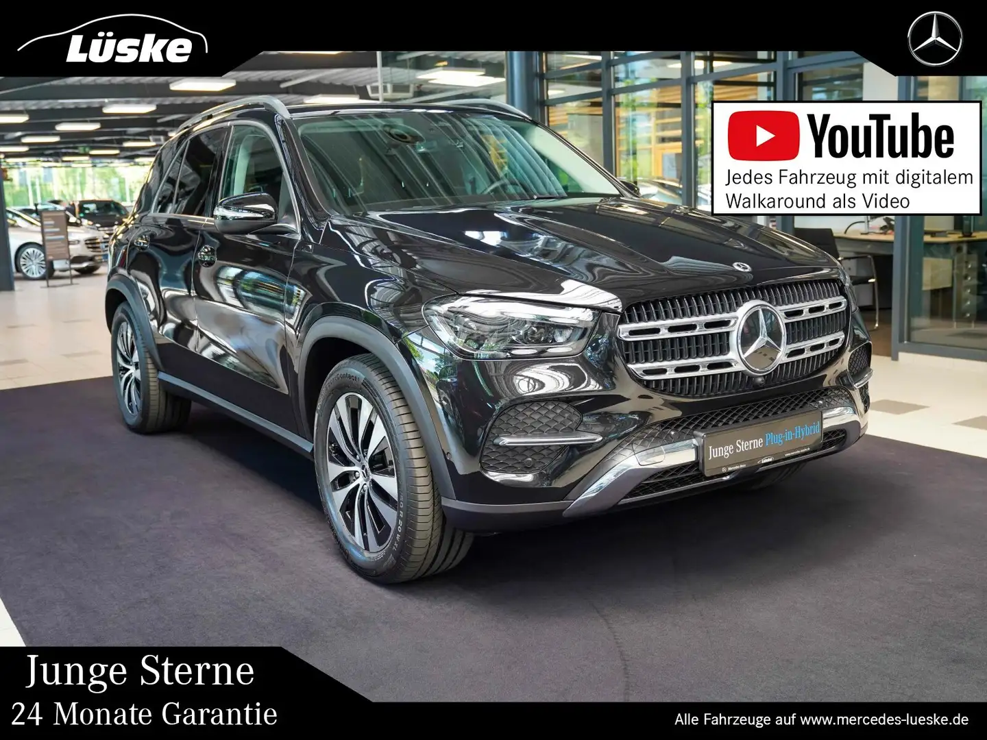 Mercedes-Benz GLE 350 GLE 350 de 4M 20" Leder CarPlay Anhängevorrichtu Schwarz - 1