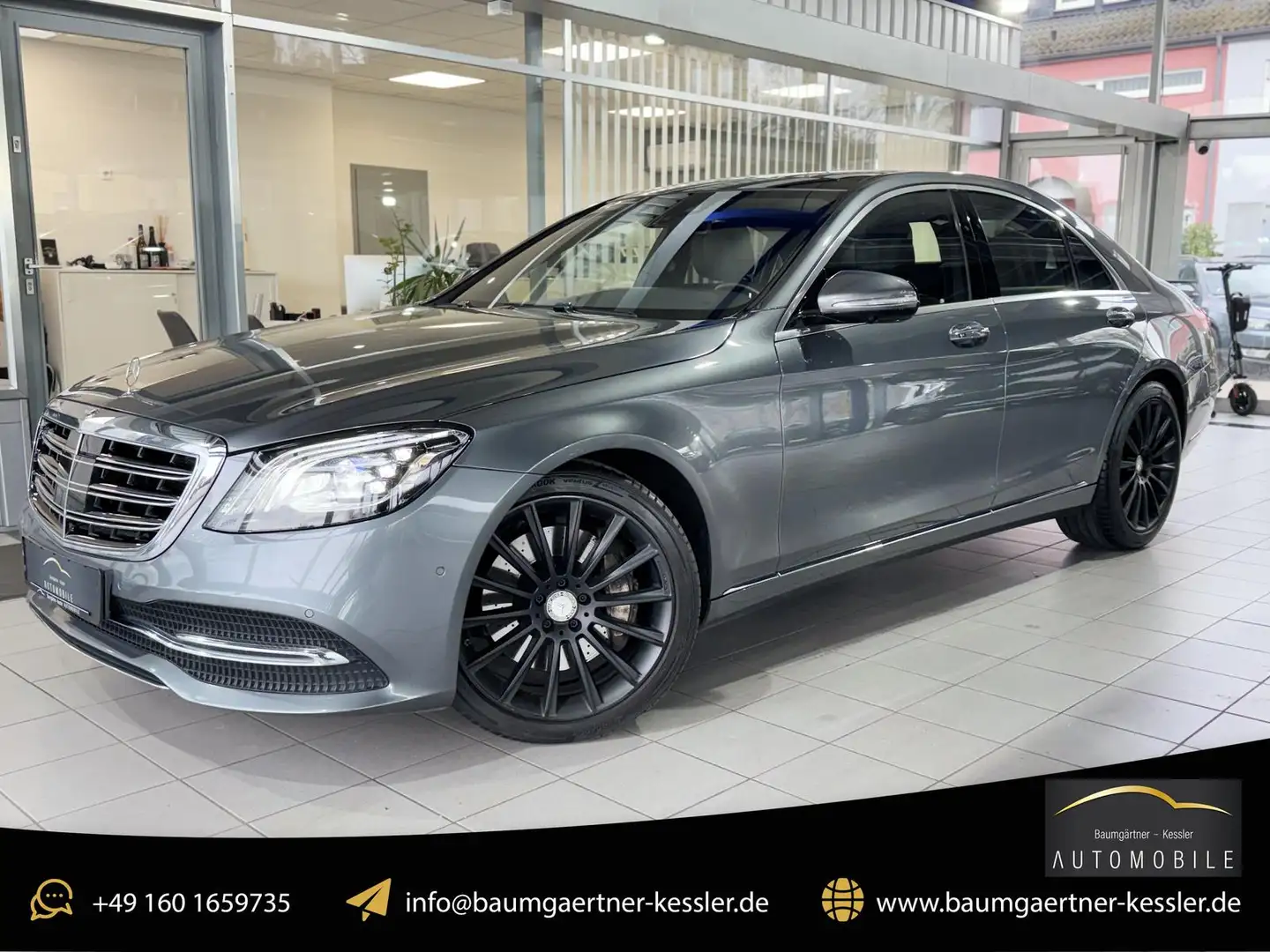 Mercedes-Benz S 560 4Matic Exklusiv-Paket PANO 360° AHK HIFI Grau - 1