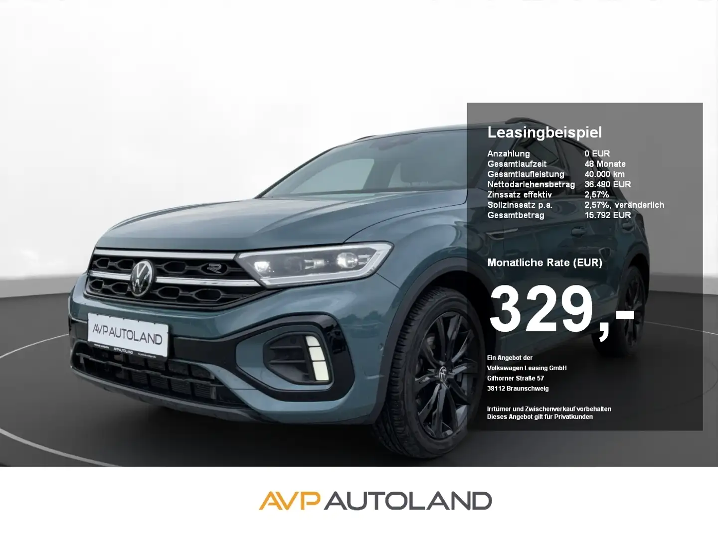 Volkswagen T-Roc 2.0 TDI DSG 4MOTION R-Line BLACK STYLE Bleu - 1