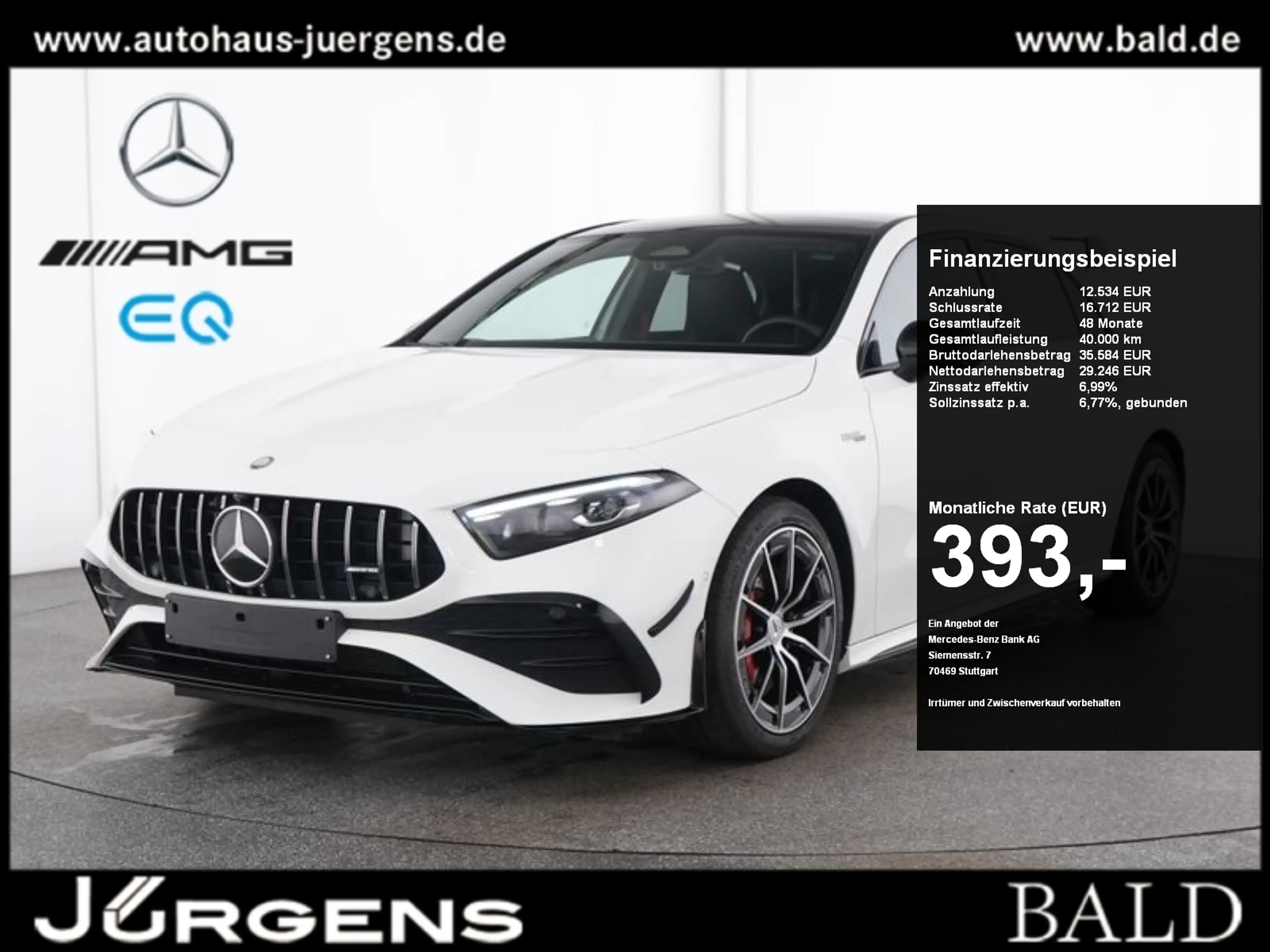 Mercedes-Benz A 35 AMG 4M AMG-Sport/Pano/Aero/MLB/Night/360/18