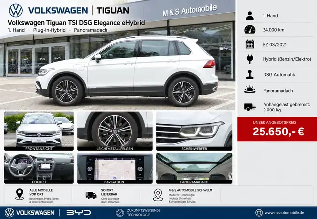 Volkswagen Tiguan Elegance eHybrid °1.Hand-Ahk.last. 2000 KG°