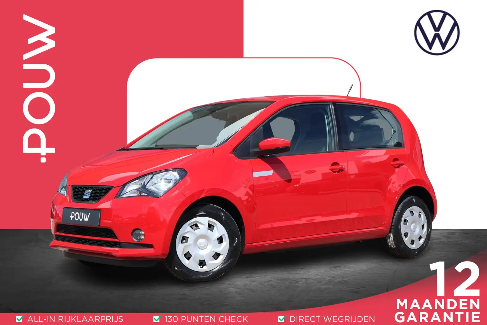 SEAT Mii Electric 83pk | SoH 94% | Climate Control | Verwar Rood - 1