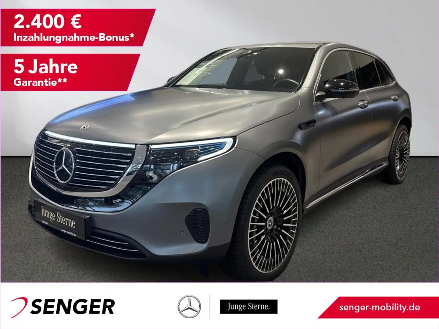 Mercedes-Benz EQC 400 4M Electric Art Distronic Multibeam AHK Grau - 1
