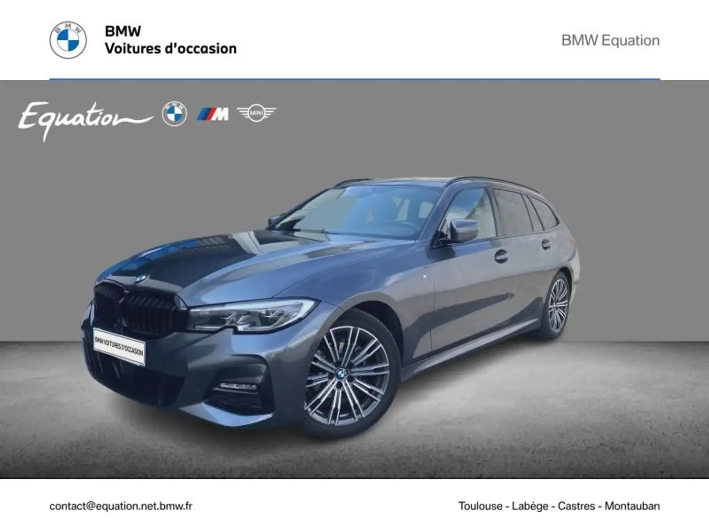 BMW 318 318dA MH 150ch M Sport Gris - 1