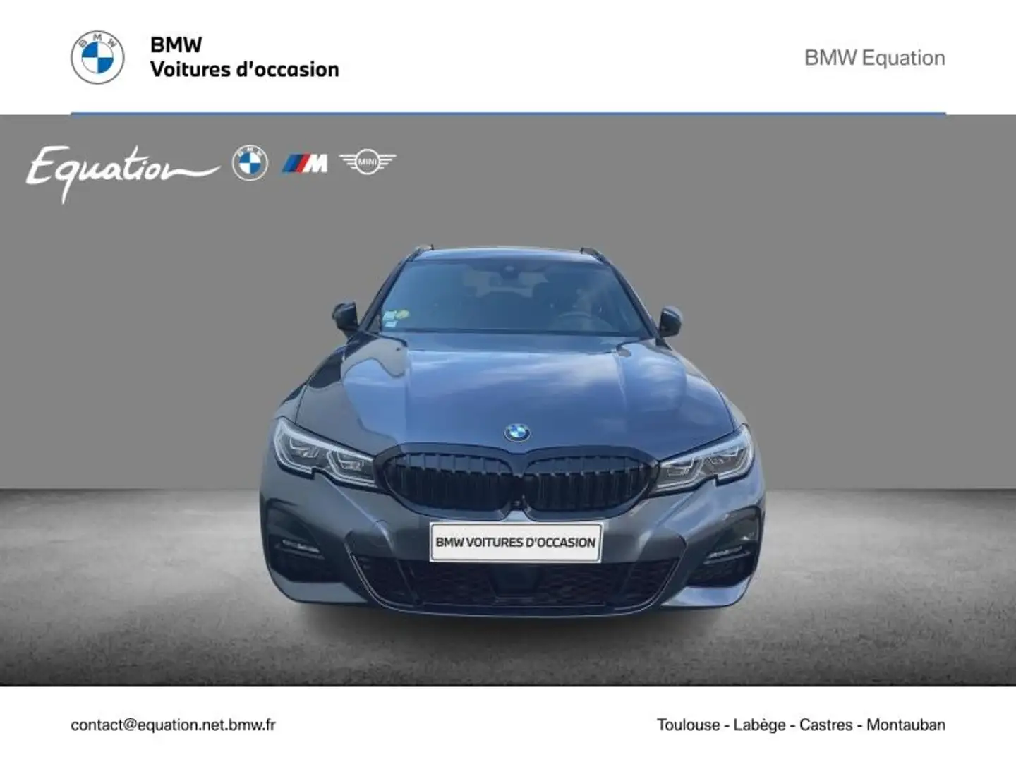 BMW 318 318dA MH 150ch M Sport Gris - 2