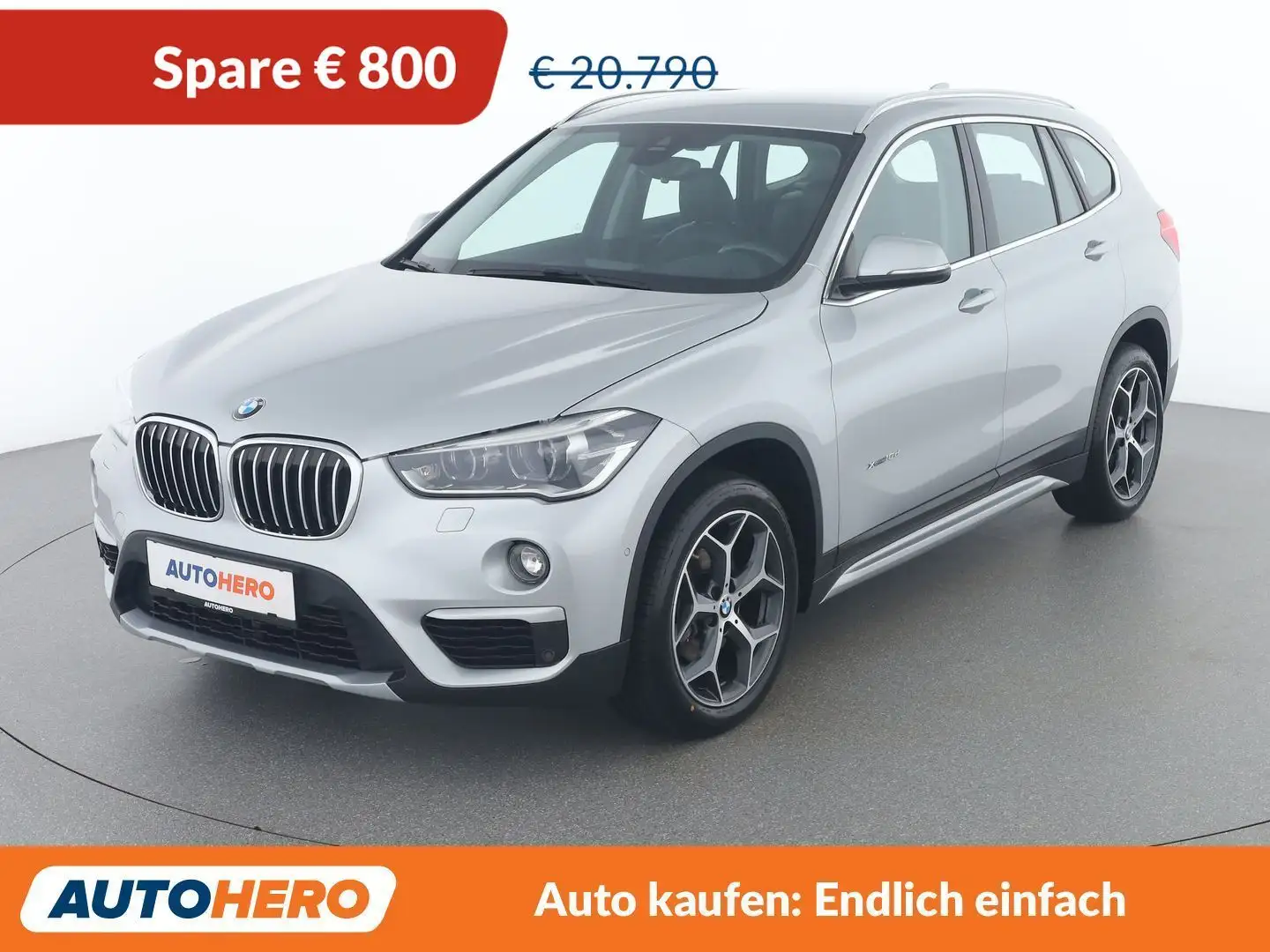 BMW X1 xDrive 18d xLine Silber - 1