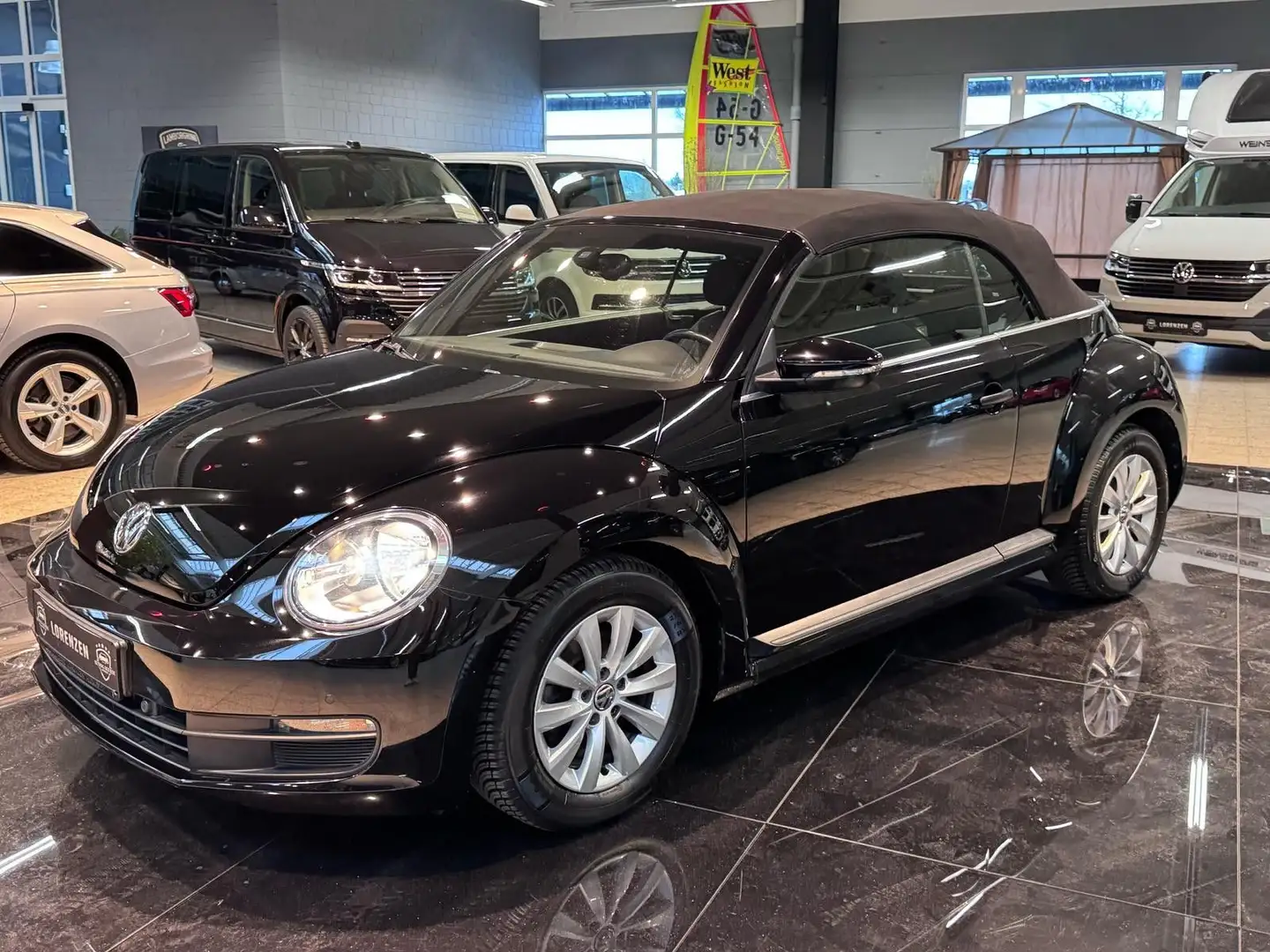 Volkswagen Beetle TSI Cabriolet Klima Windschott PDC Sihzg Schwarz - 2