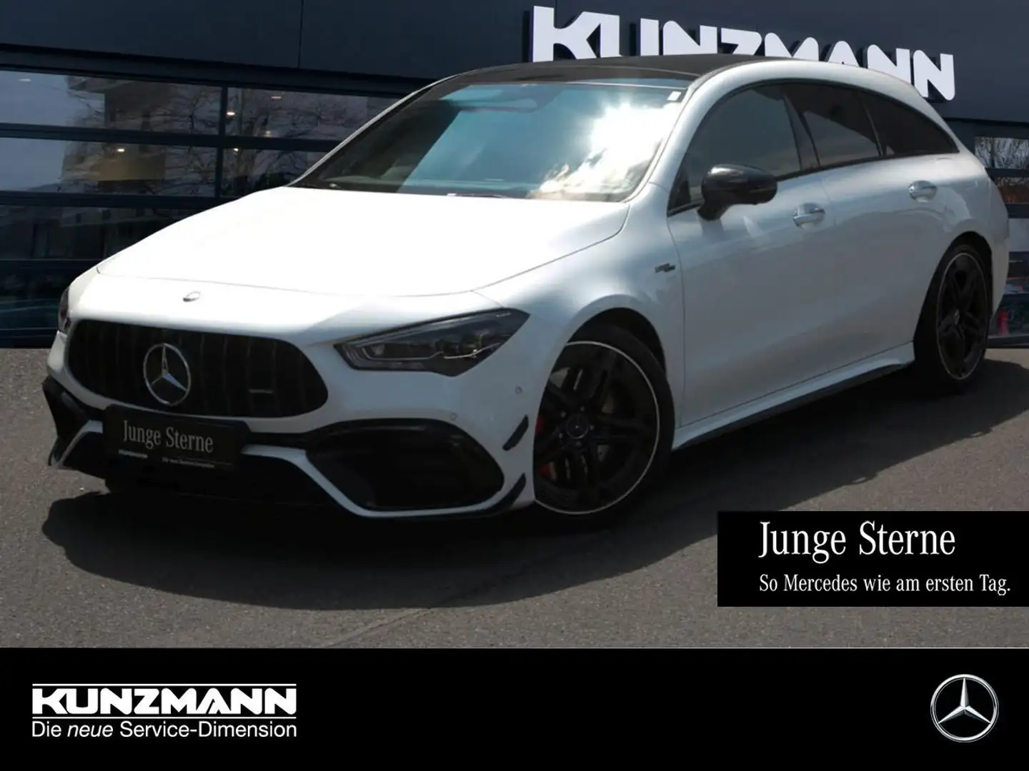 Mercedes-Benz CLA 45 AMG S 4M+ SB Night Panorama HeadUp 360° Blanc - 1