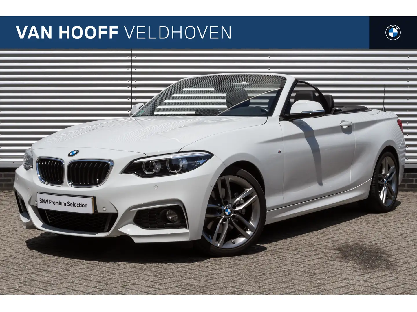 BMW 220 2 Serie Cabrio 220i High Executive M Sport Automaa Wit - 1