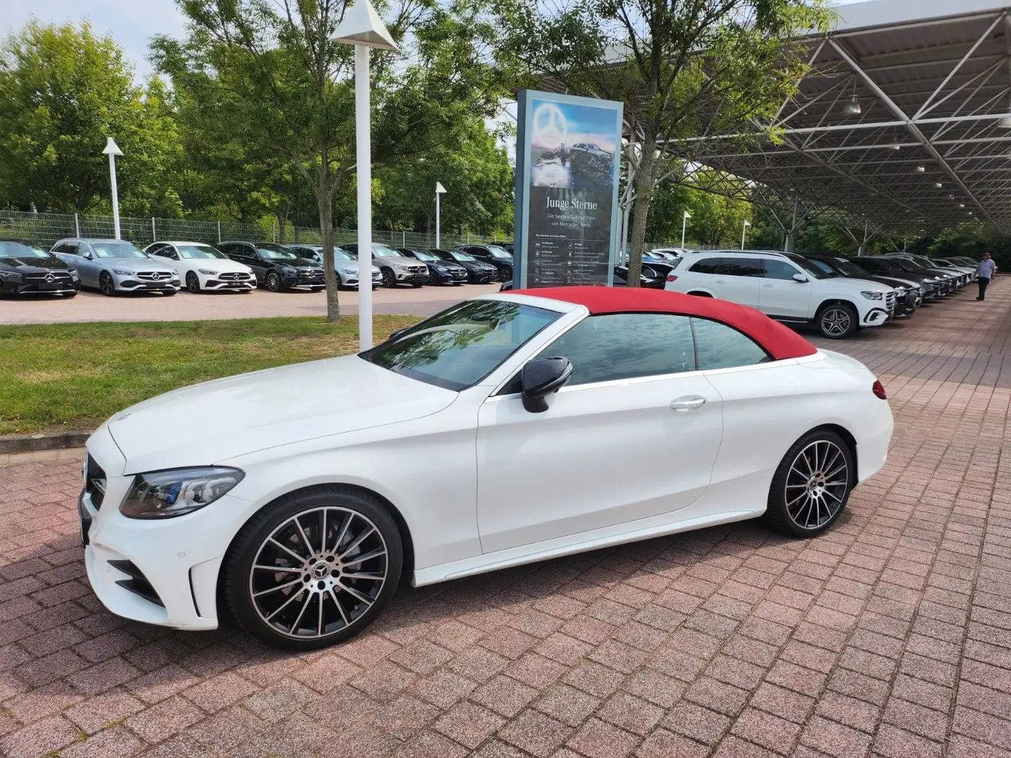 Mercedes-Benz C 220 d Cabrio AMG-Sport/ILS/360/Night/AHK/19 Blanc - 1