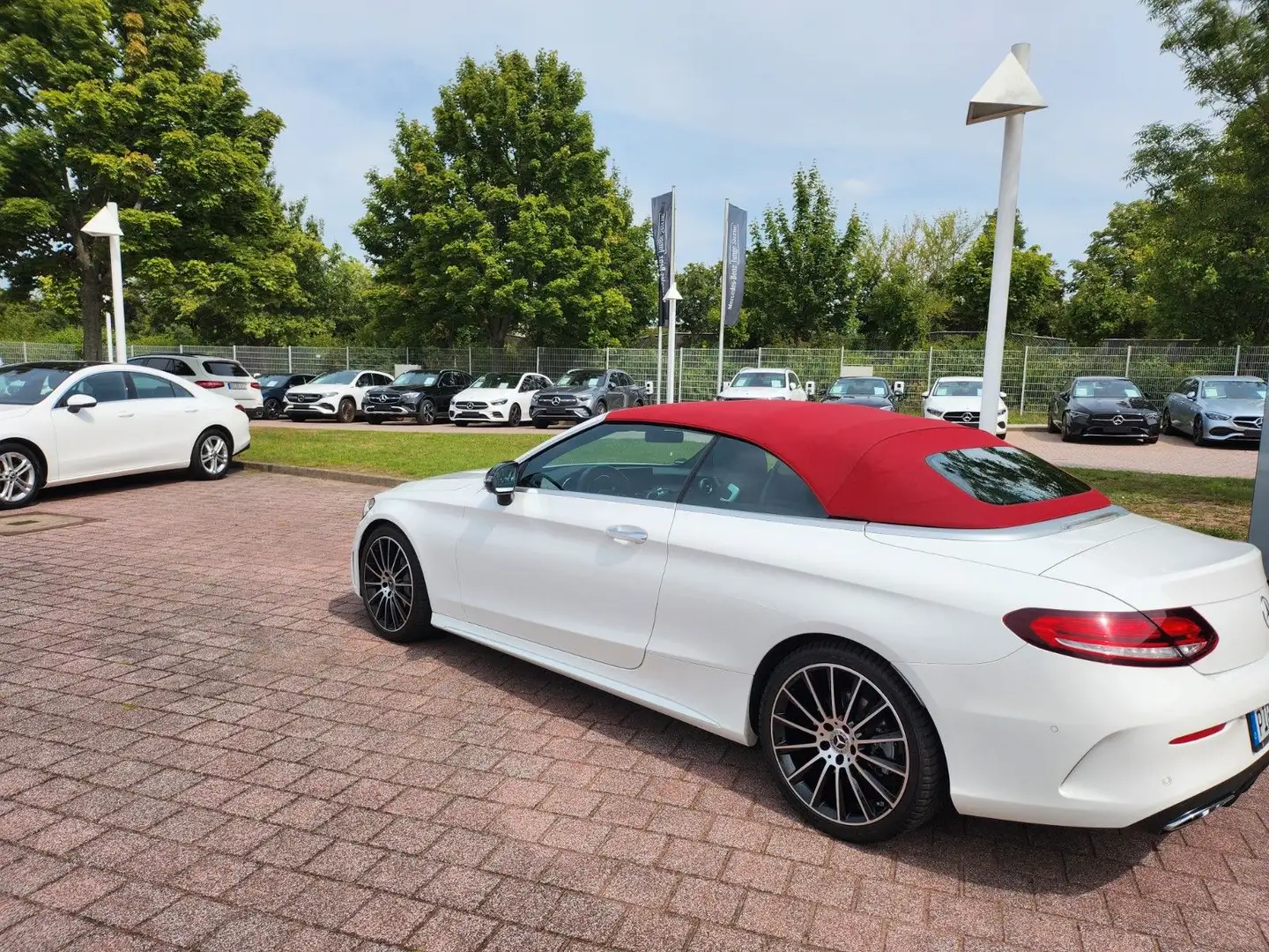 Mercedes-Benz C 220 d Cabrio AMG-Sport/ILS/360/Night/AHK/19 Blanc - 2