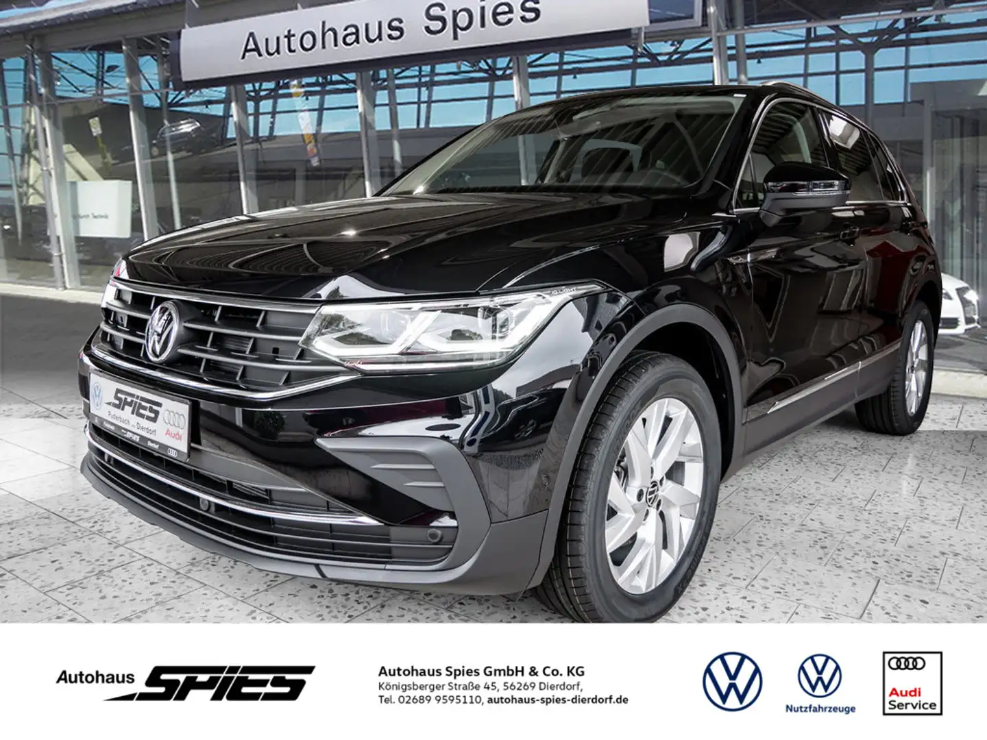 Volkswagen Tiguan 2.0 TDI Life 4Motion NAVI LED EU6 AID Schwarz - 1