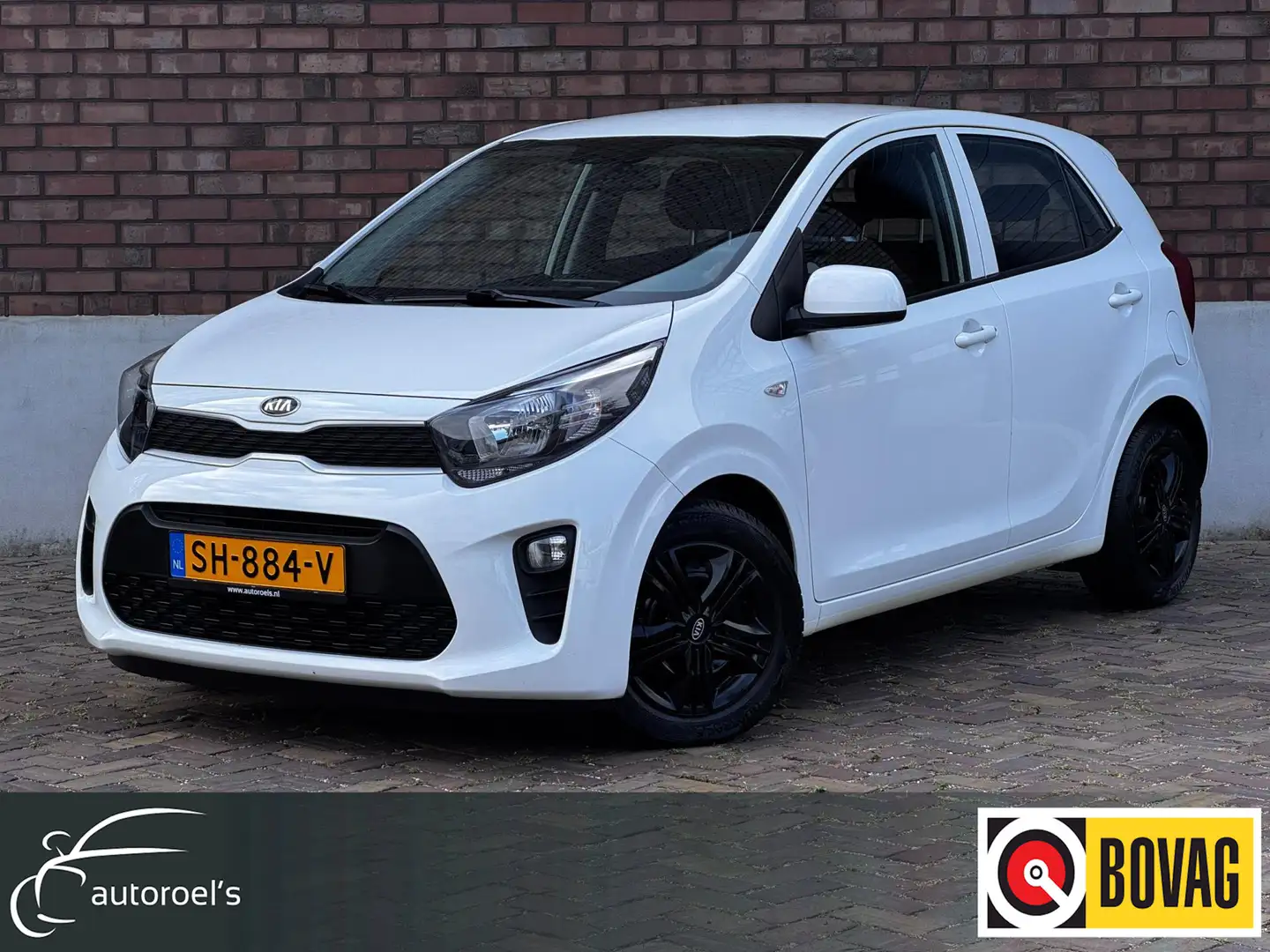 Kia Picanto 1.0 CVVT EconomyPlusLine / Airco / C.V. met Afstan Blanc - 1