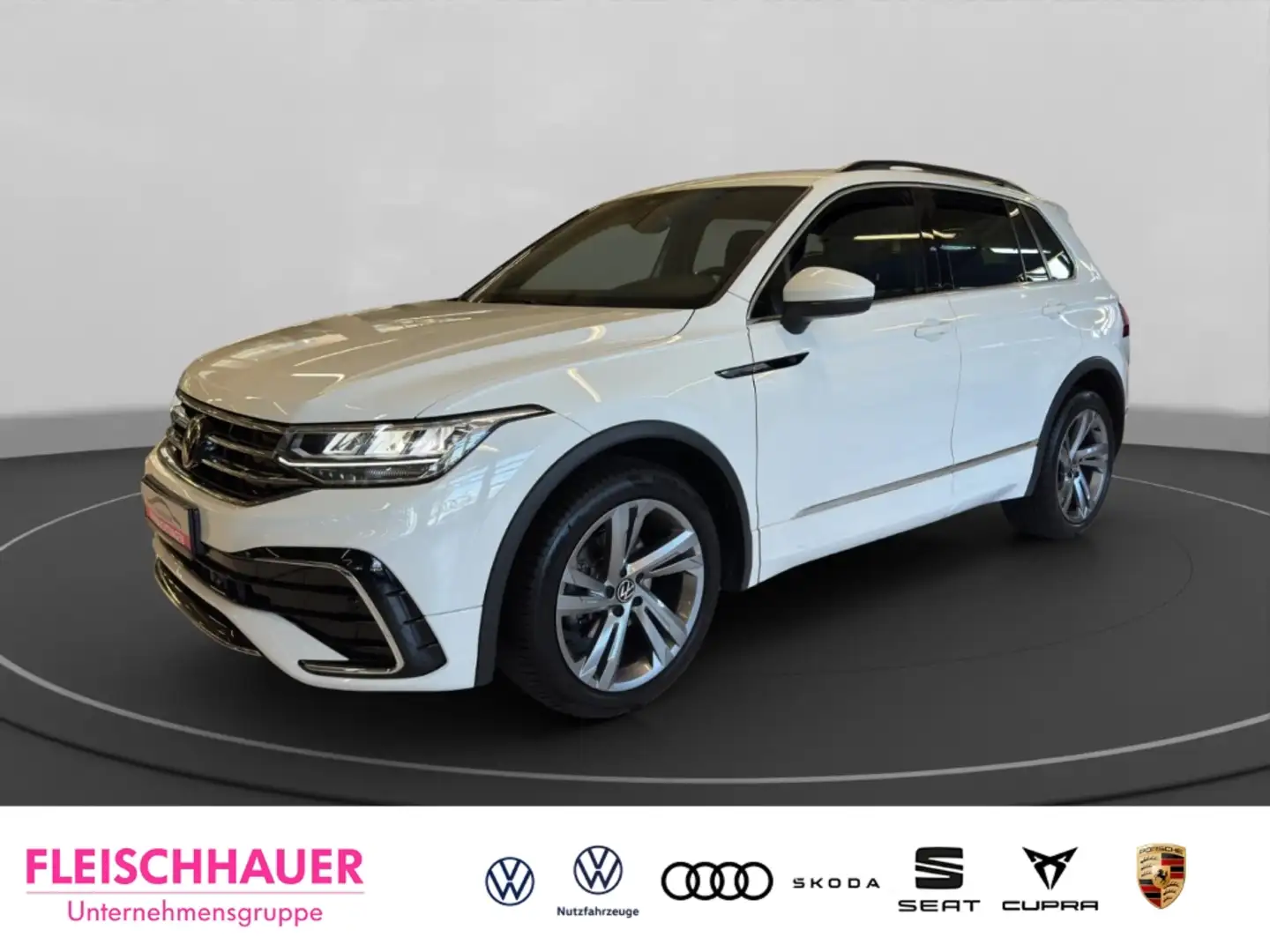Volkswagen Tiguan R-Line 2.0 TDI Navi+LED+AHK+Kamera+ACC+App-connect Weiß - 1