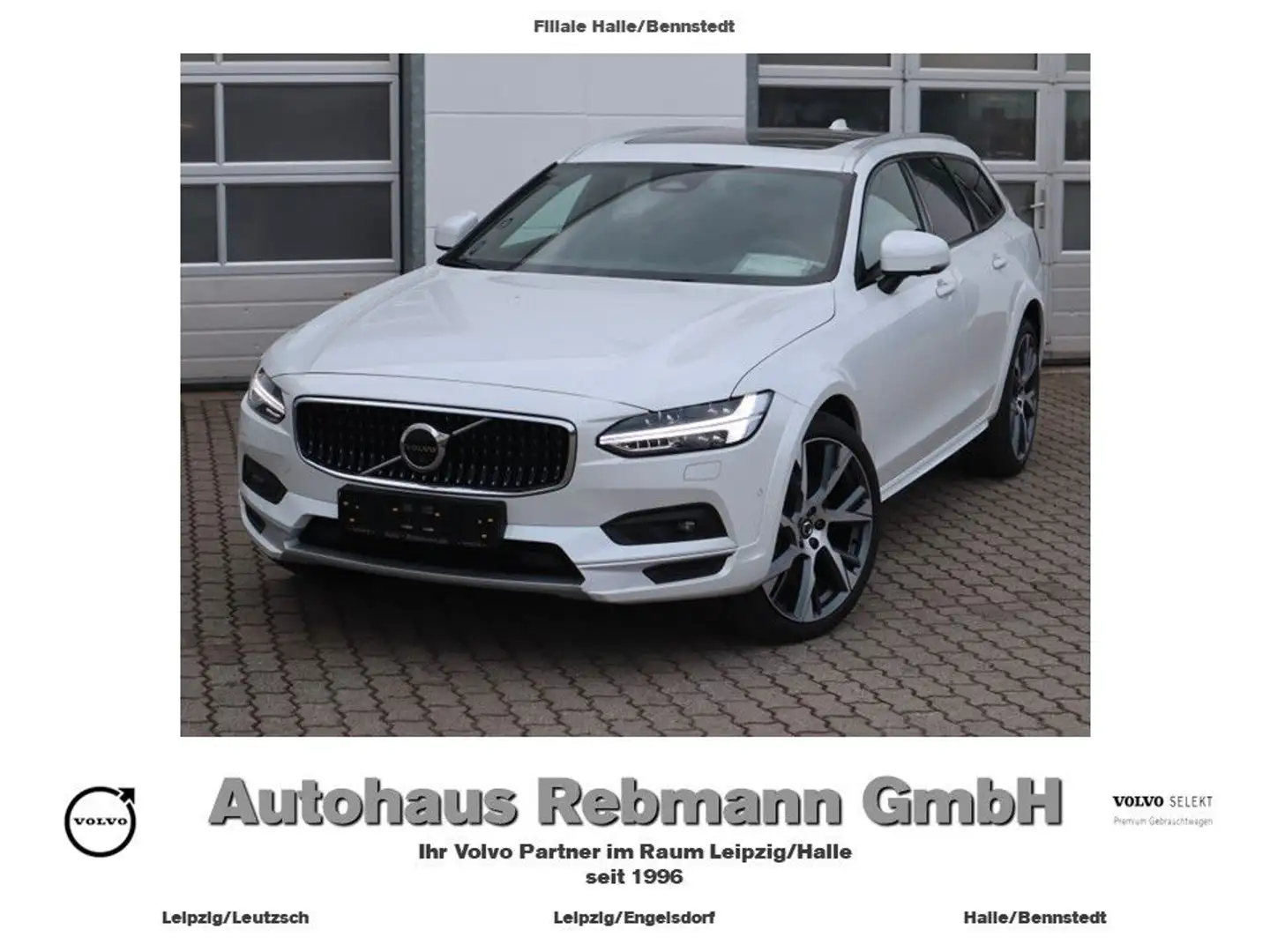 Volvo V90 Cross Country V90 B5 Cross Country Ultimate AWD,B&W,SD,Headup Blanc - 1