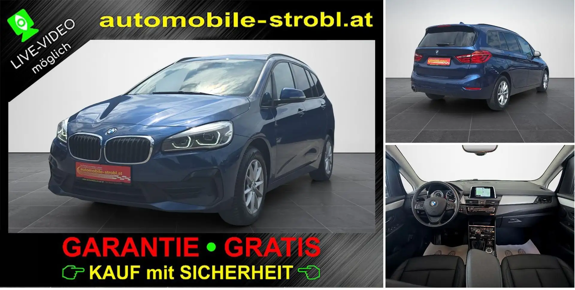 BMW 216 Gran Tourer 216d Adv. 7-Sitze GARANTIE Blau - 1