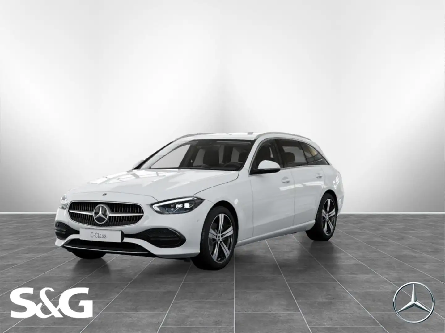 Mercedes-Benz C 200 d T TOTWINKEL+KAMERA+MEMORY+MBUX+LED+18" Weiß - 1