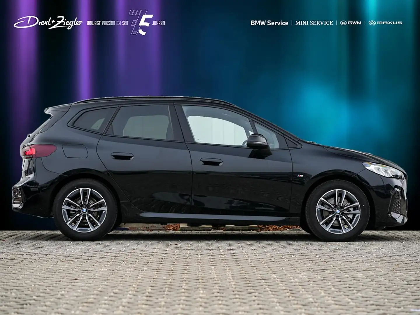 BMW 218 218i Active Tourer M-Sport AHK PANO RFK TravelP Schwarz - 2