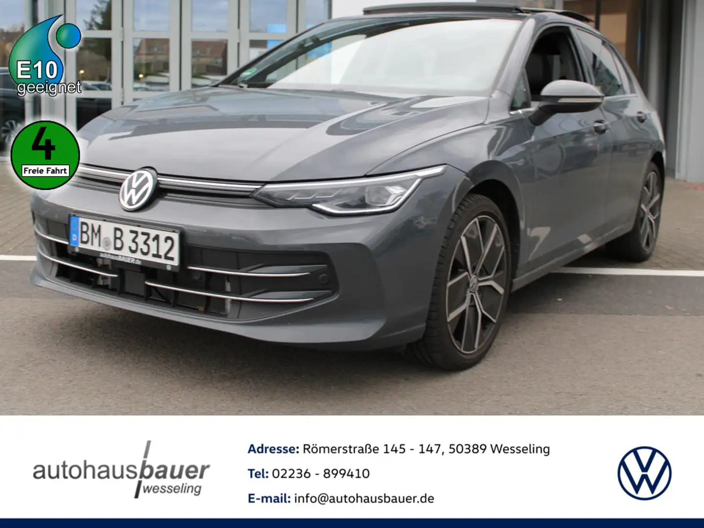 Volkswagen Golf VIII 1.5l eTSI Edition 50 *Licht+Sicht,Winterpaket,DCC,DigitalCoc Grau - 1