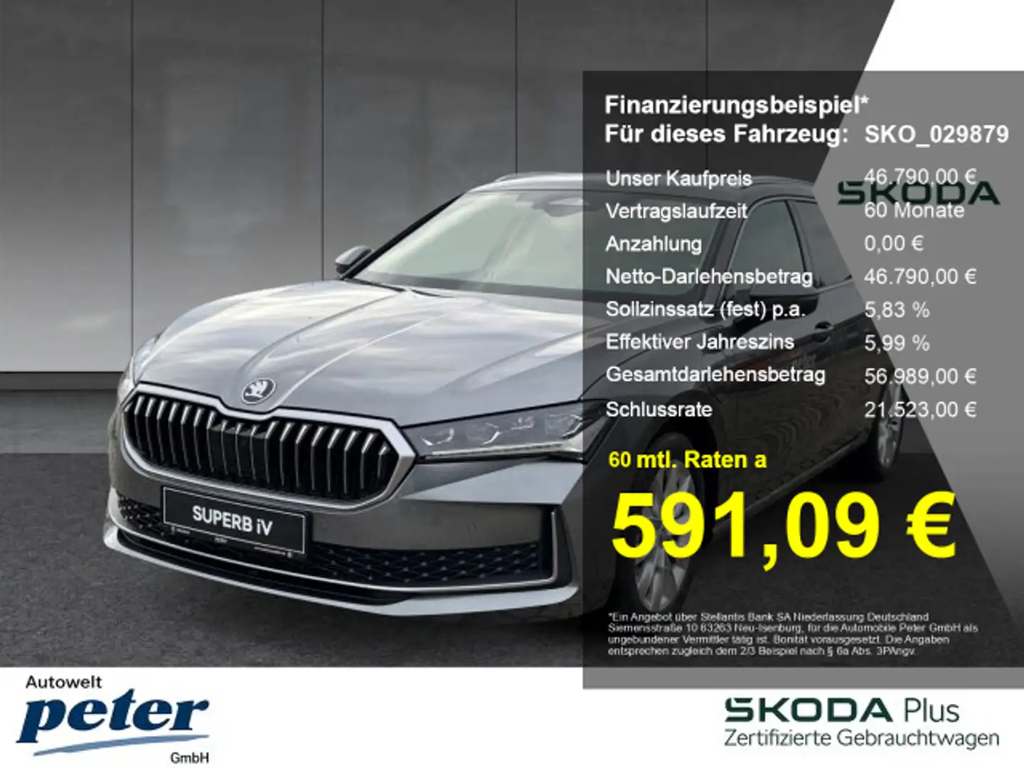 Skoda Superb SUPERB COMBI SELECTION 1.5 TSI iV DSG *HYBRID* Grey - 1