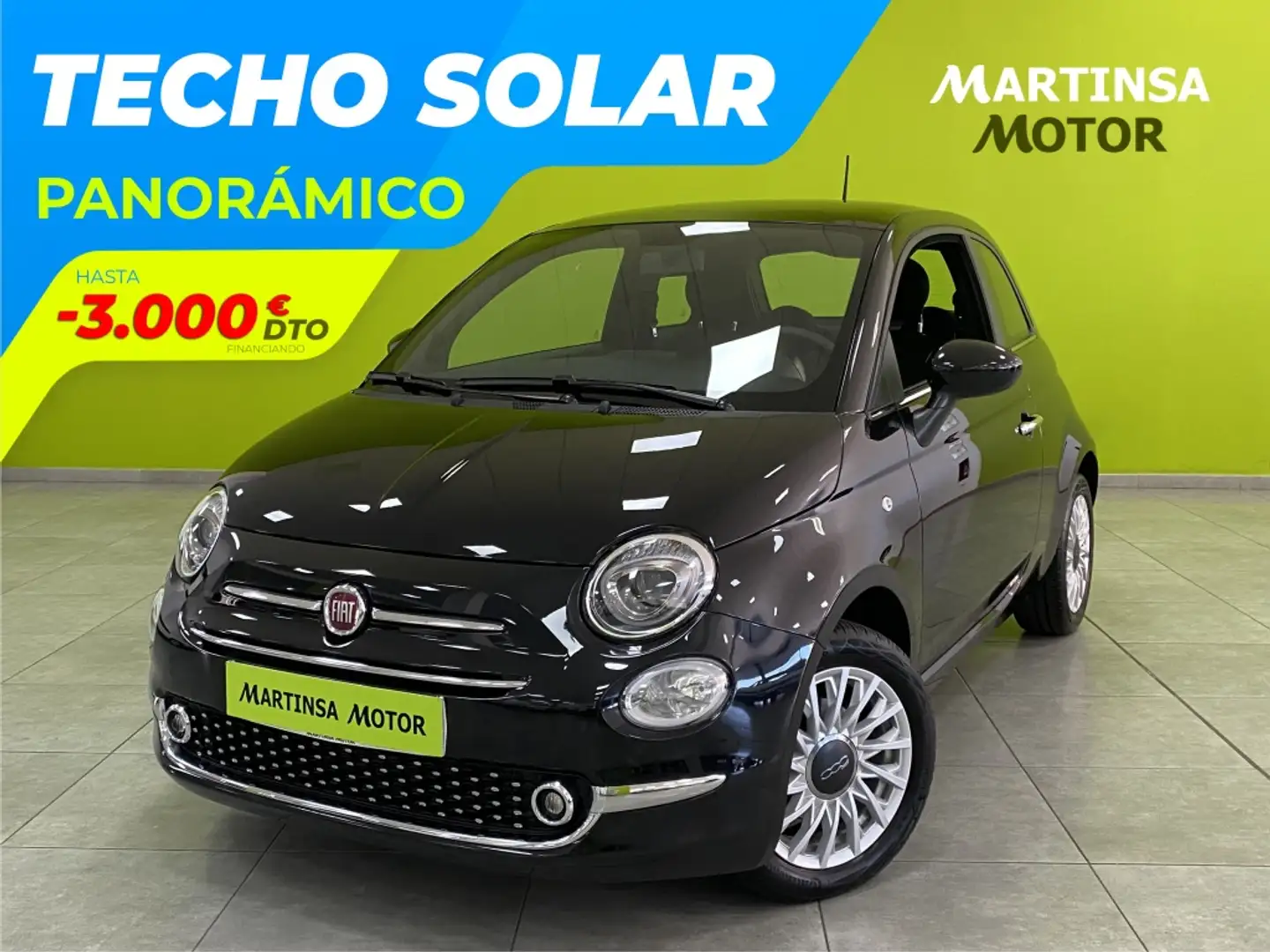 Fiat 500 1.0 Hybrid Dolcevita 52kW Negro - 1