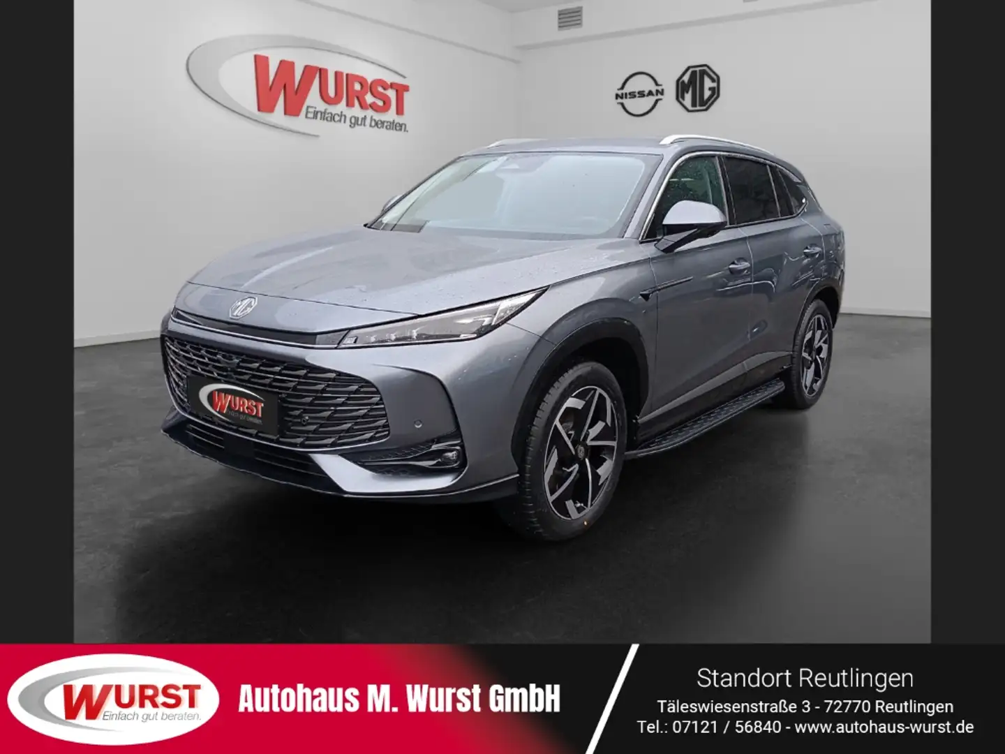MG HS PHEV Luxury Sitzheizung AVM Navi Carplay Kunstlede Grau - 1