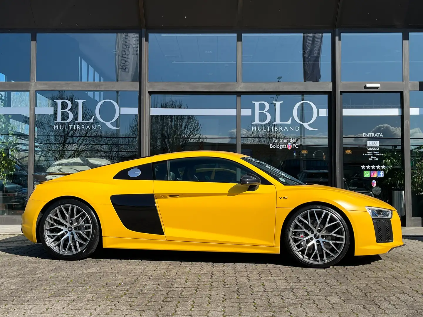 Audi R8 5.2 V10 fsi Plus quattro s-tronic - Audi Exclusive Giallo - 1