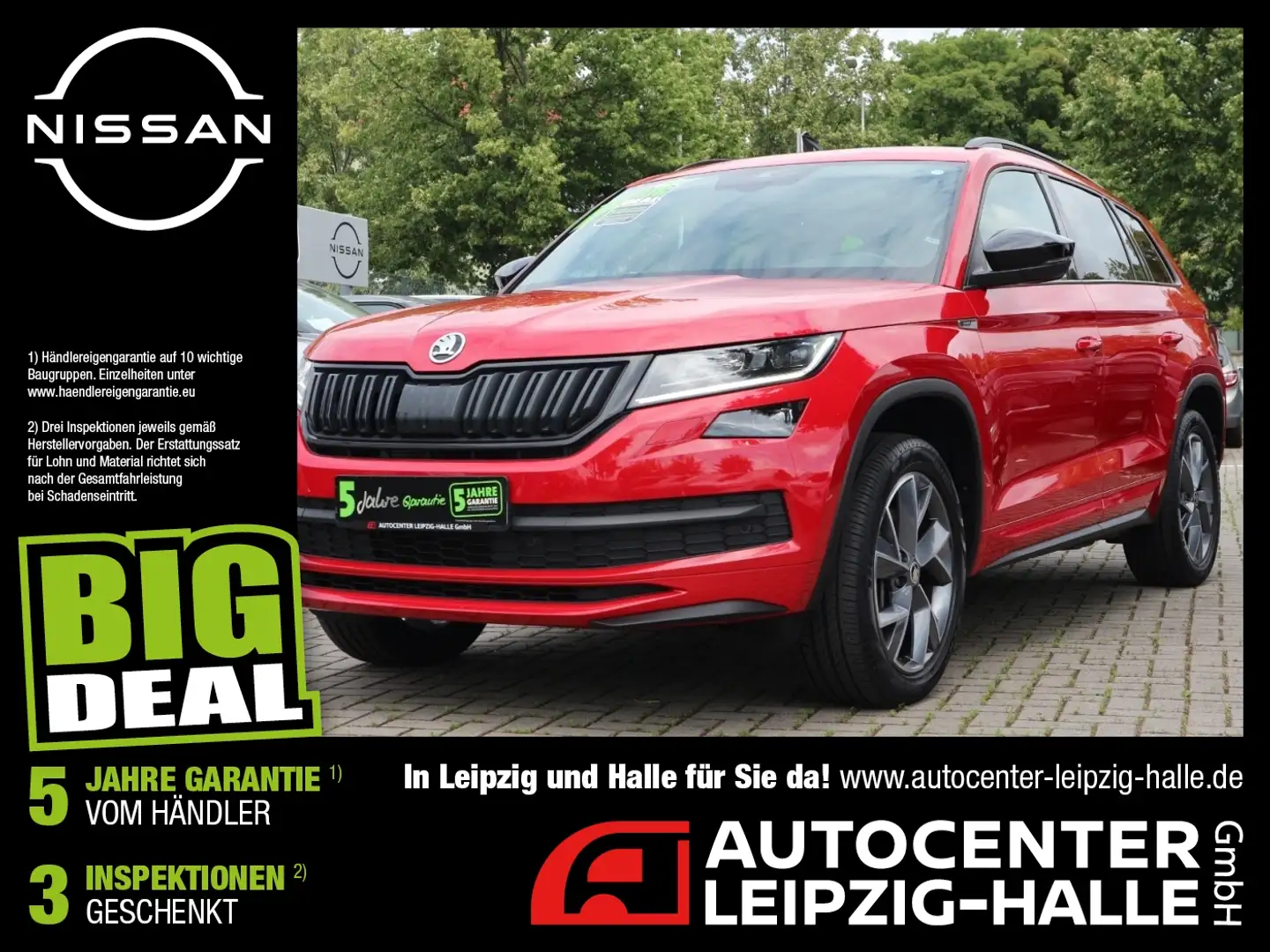 Skoda Kodiaq 2.0 TSI Sportline 4x4 ACC AHK Navi LM Rouge - 1
