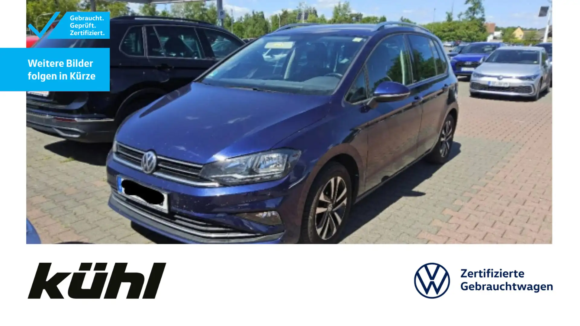 Volkswagen Golf Sportsvan 1.5 TSI United ACC Kamera App Nav Blau - 1