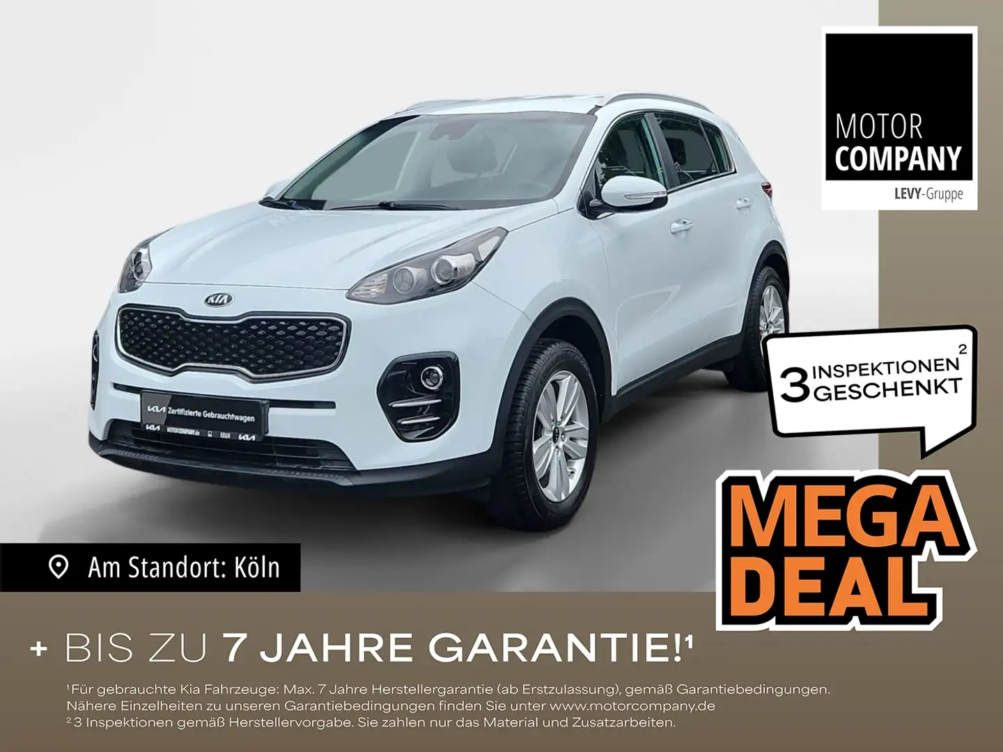 Kia Sportage 1.6 GDI Vision 2WD +Kamera+Klima Weiß - 1