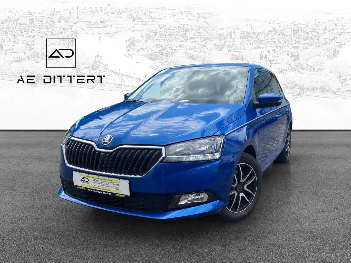 Skoda Fabia Ambition ++SHZ+CAM+ANDROIDAUTO+BT+PP++ Blauw - 1