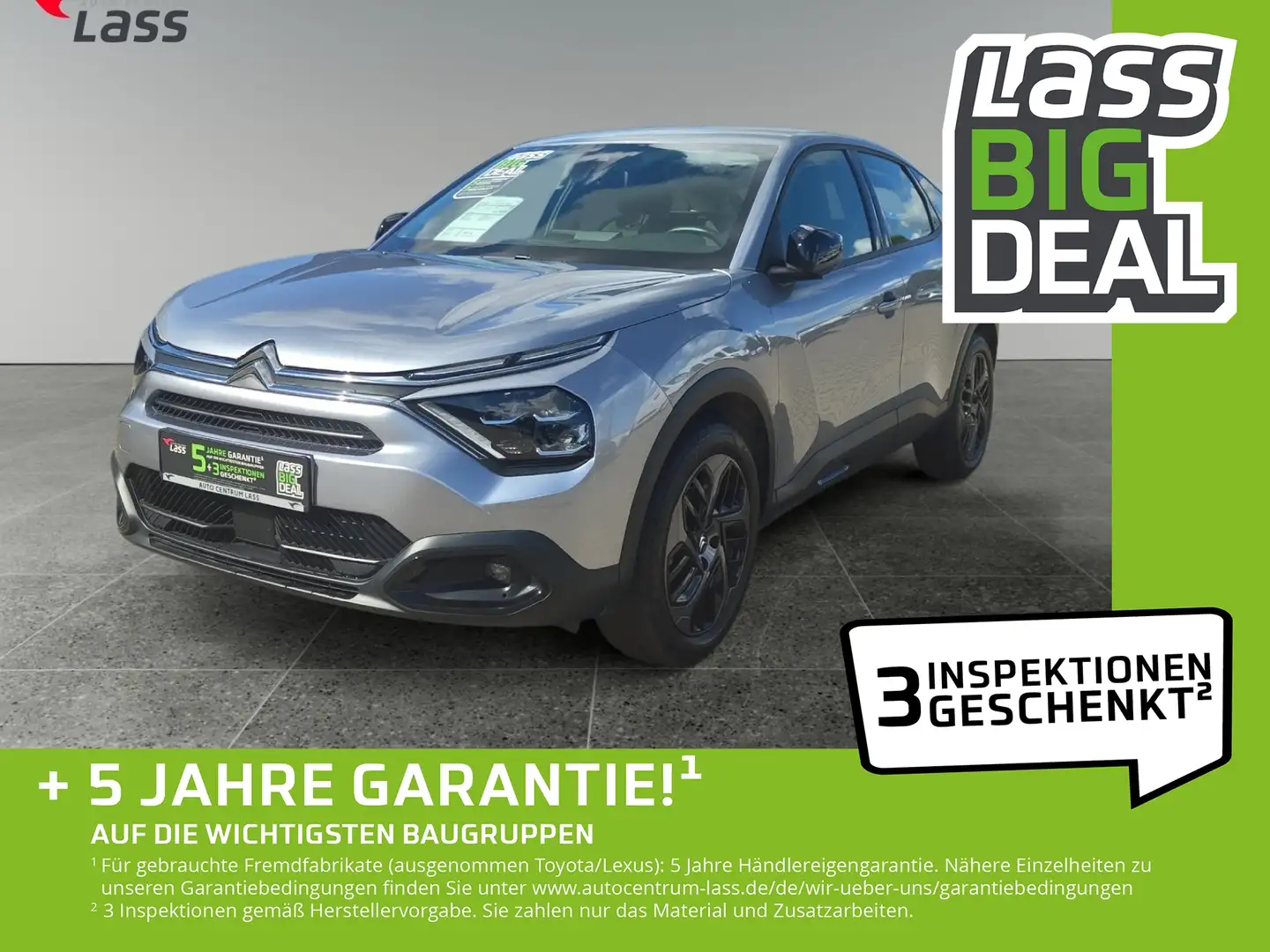 Citroen C4 1.2 PureTech 130 Plus Matrix 2xKlima Kam. LED Gris - 1