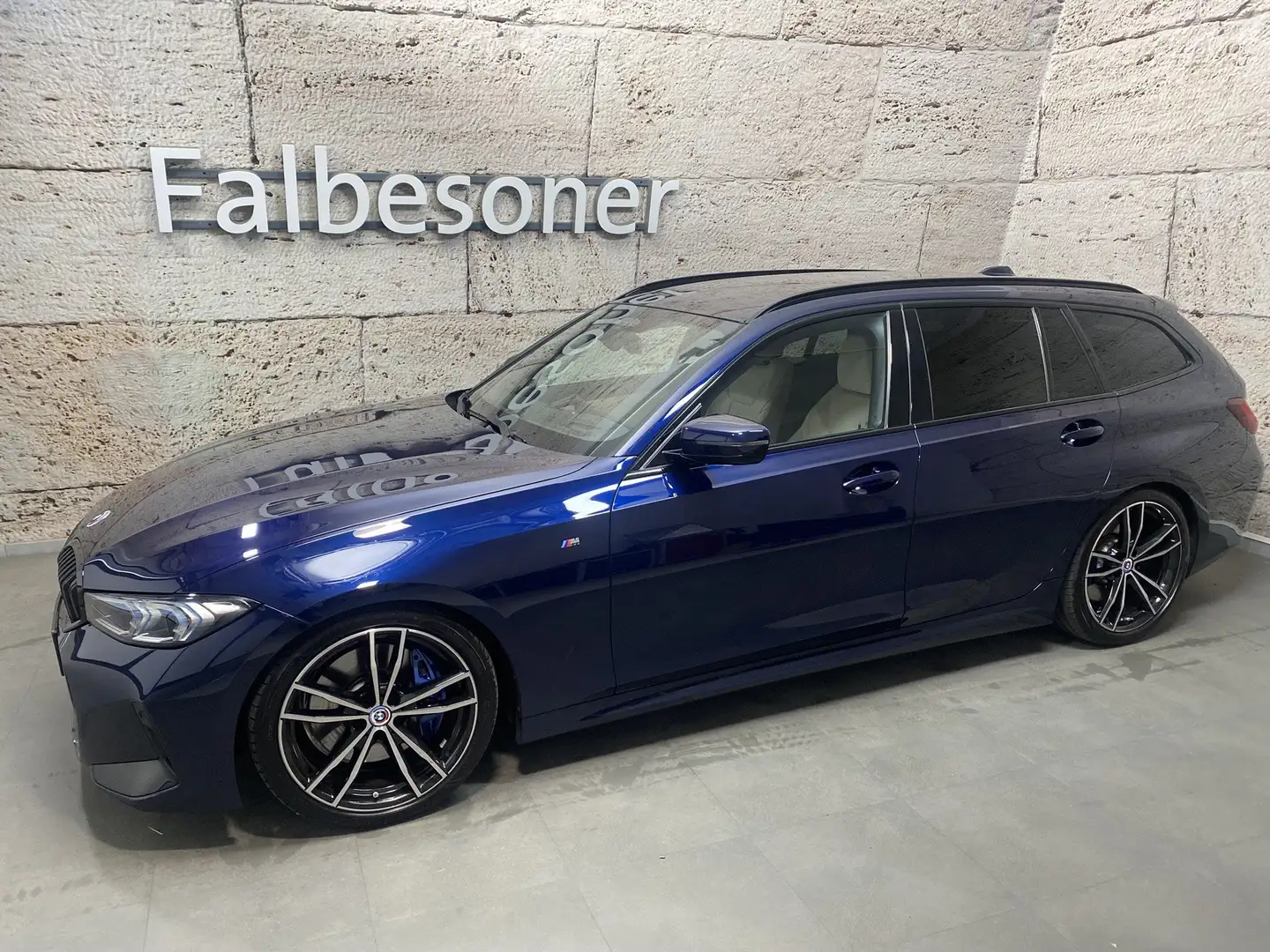 BMW 330 d xDrive 48 V Touring Aut. M-Sportpakete Blau - 2