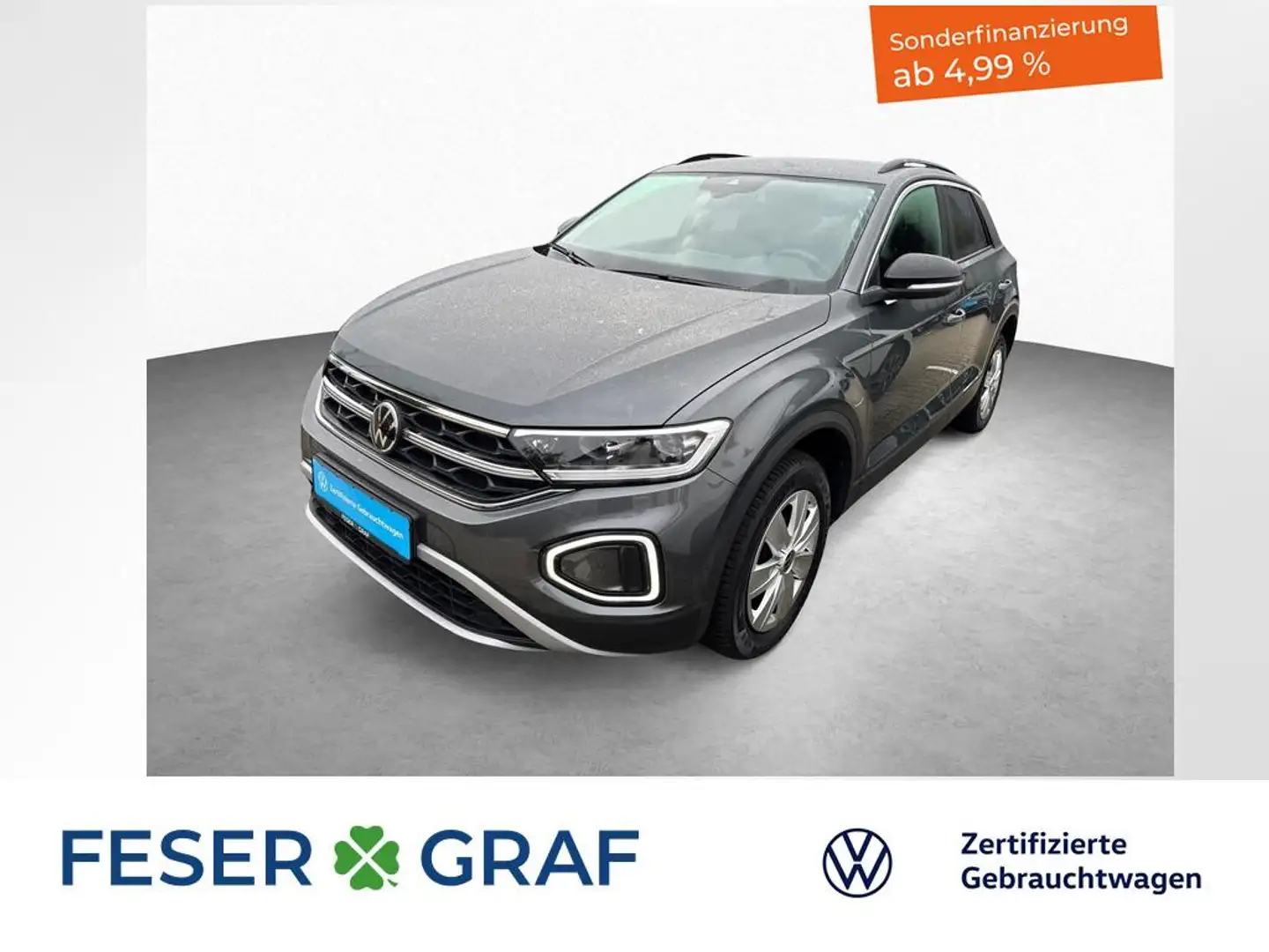Volkswagen T-Roc MOVE 1.5 TSI 7-DSG KAMERA AHK ACC Grau - 1