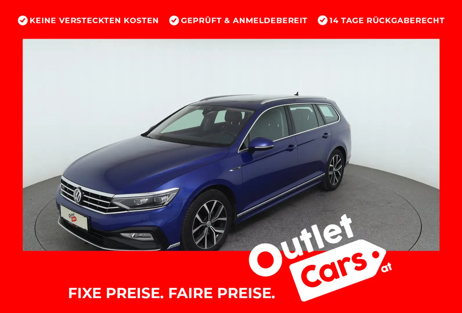 Volkswagen Passat Variant Elegance TDI SCR DSG Bleu - 1