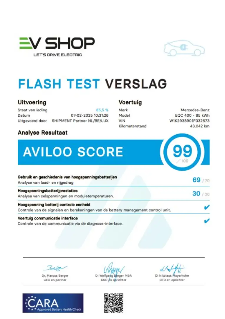 Mercedes-Benz EQC 400 80 kWh - 4Matic- AMG line - 99% bat. - Trekhaak Blanco - 2
