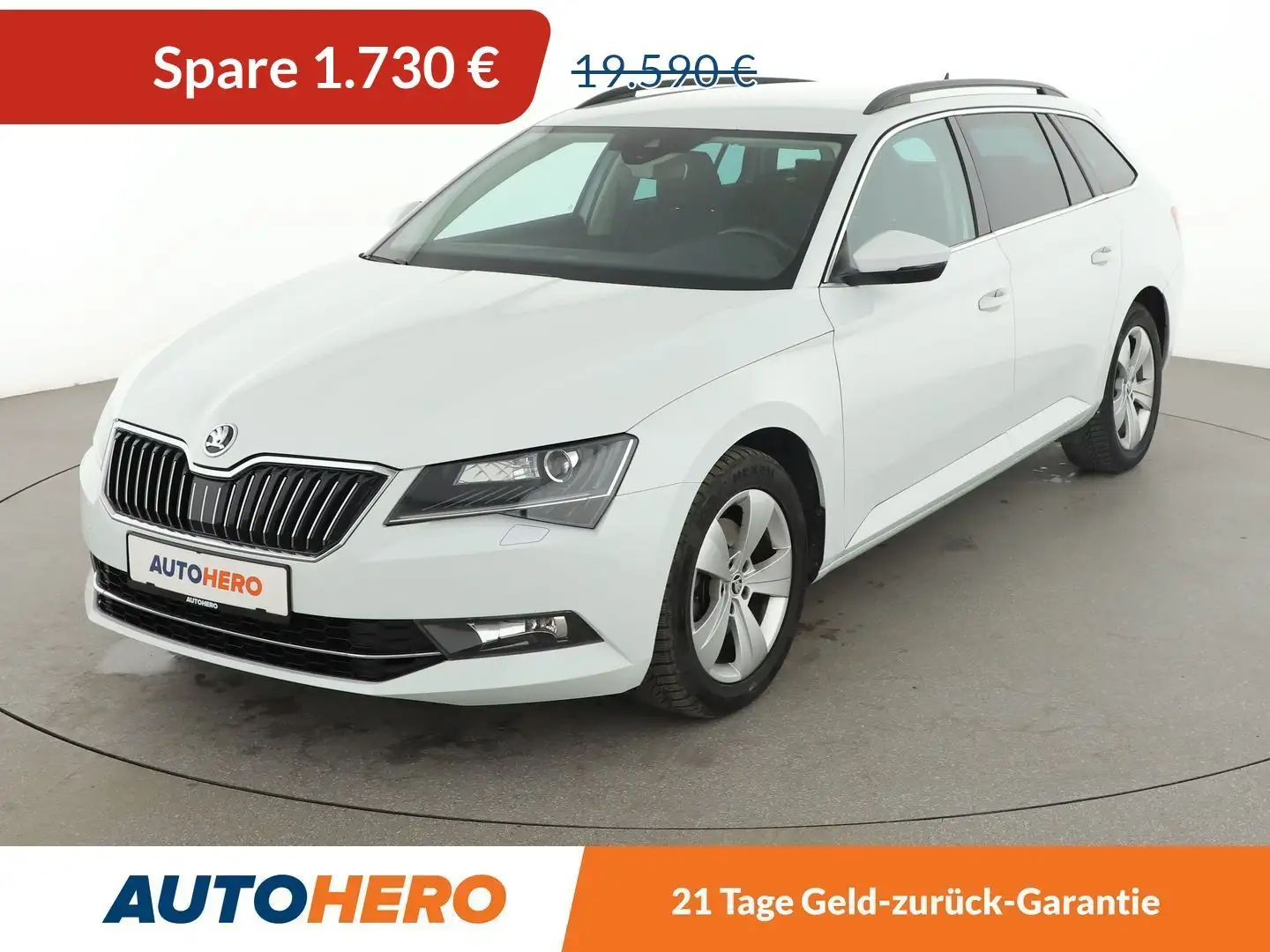 Skoda Superb 2.0 TDI Ambition Aut.*NAVI*PDC* Blanc - 1