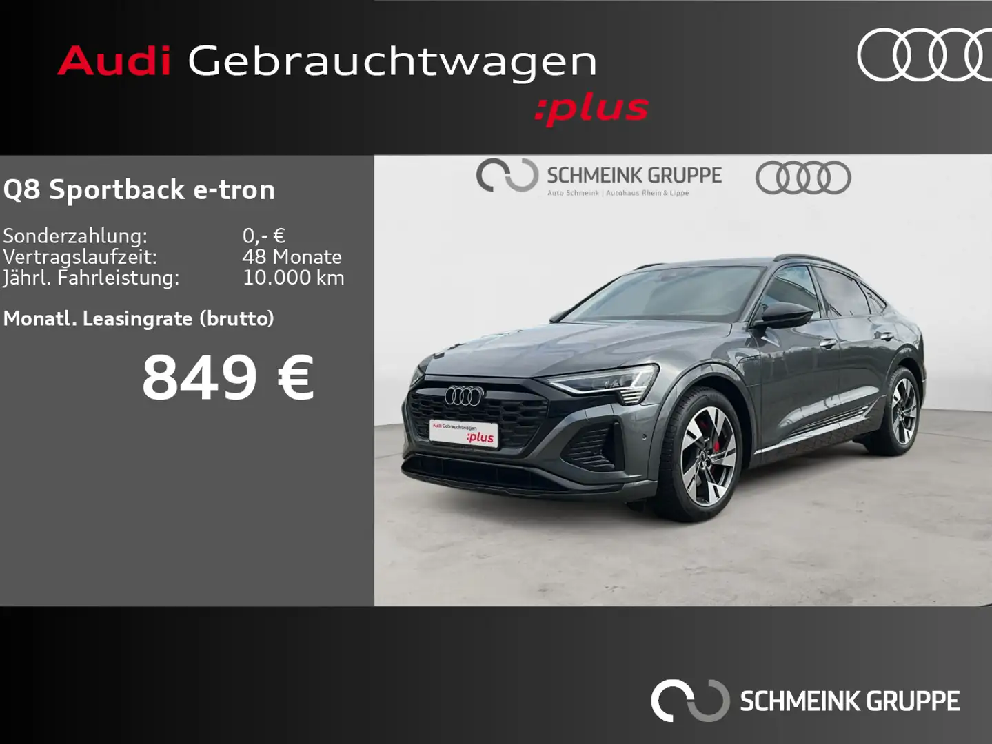 Audi Q8 e-tron 55 S line quattro HUD Matrix Grau - 1