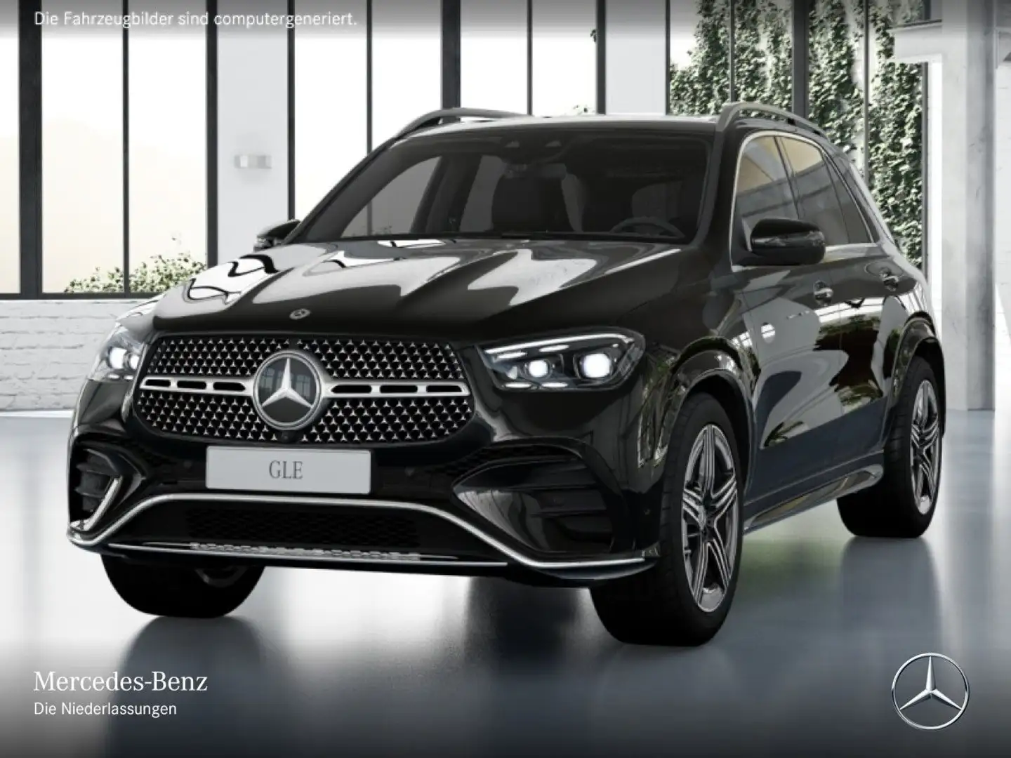 Mercedes-Benz GLE 450 d 4M AMG+PANO+360+AHK+MULTIBEAM+SPUR+TOTW Schwarz - 2