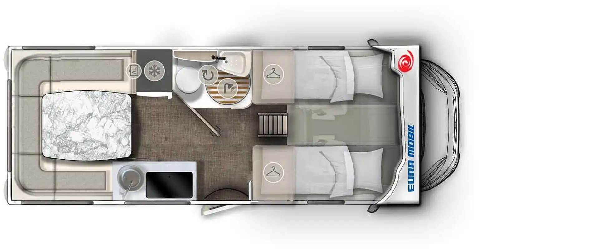 Euramobil Activa One 650 HS Automatik MJ 26 Weiß - 2
