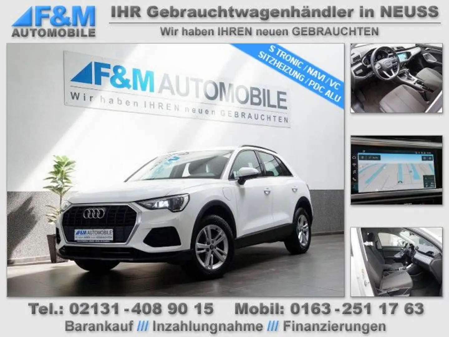 Audi Q3 45 TFSI e S tronic Navi VC Sitzheizung PDC Weiß - 1