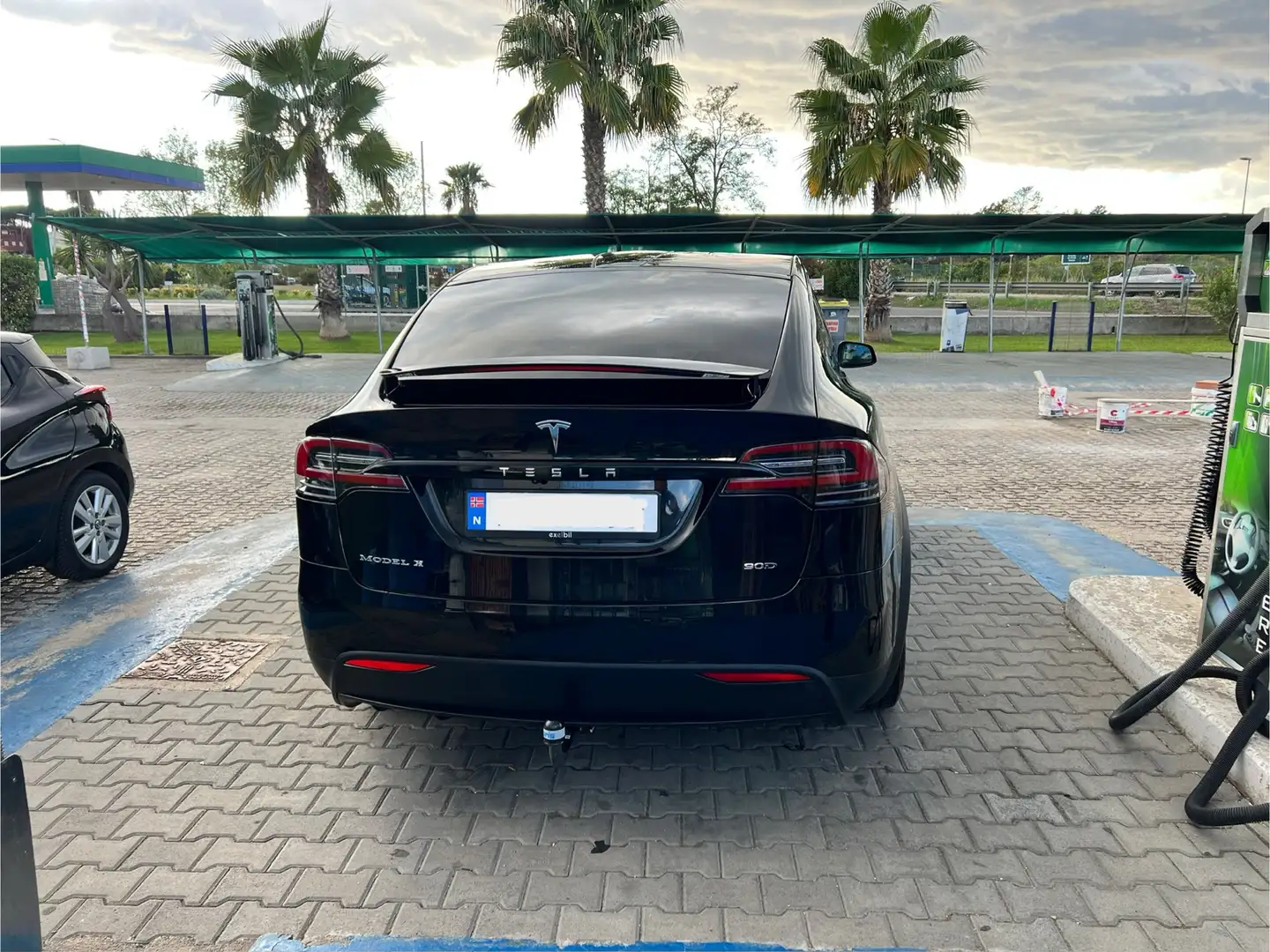 Tesla Model X X90D,gratis supercharger,nuova batteria, mcu2,7p Schwarz - 2