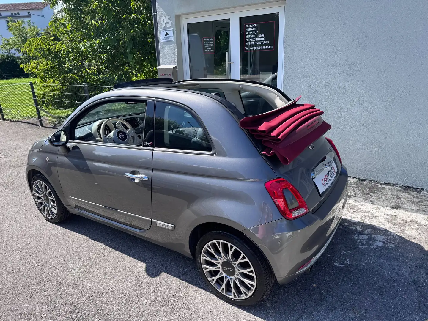 Fiat 500 Lounge * Cabrio* Automatik* Grau - 2