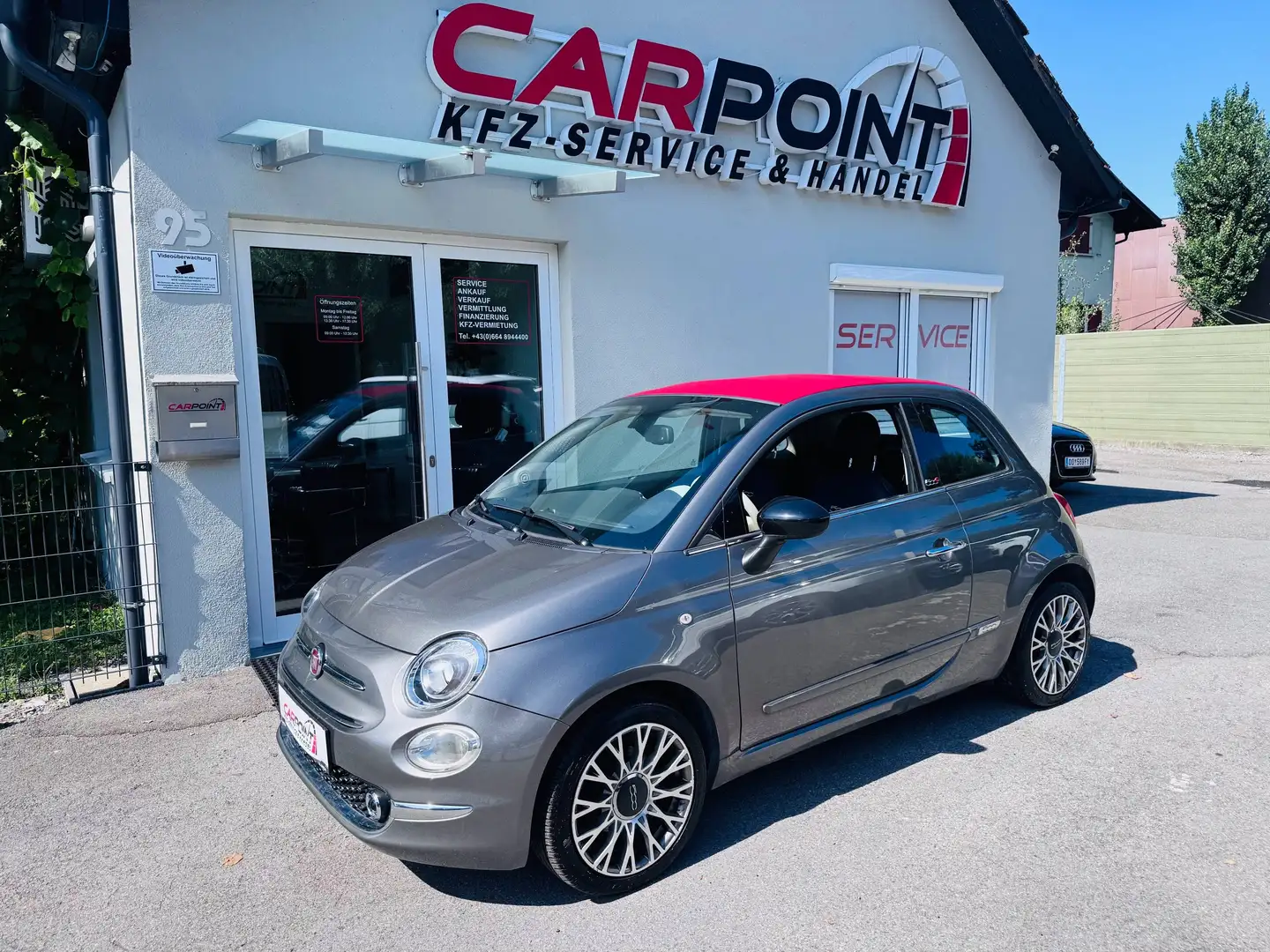 Fiat 500 Lounge * Cabrio* Automatik* Grau - 1