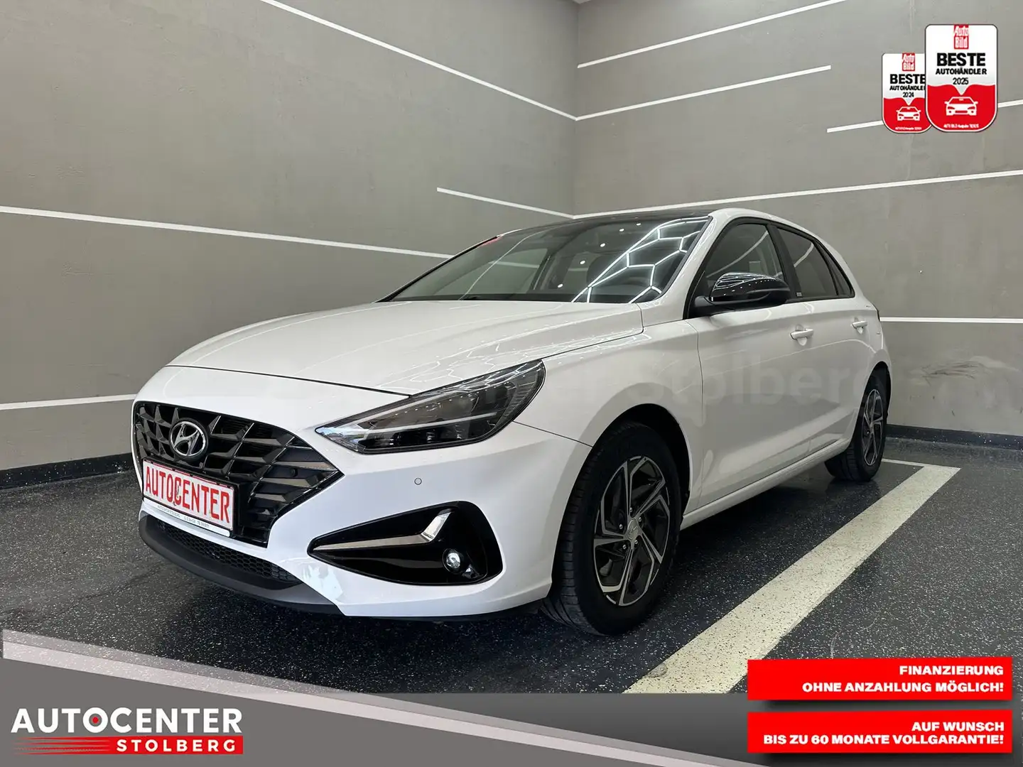 Hyundai i30 Intro Edition"PANO-NAVI-SITZH-MULTI-CAM-ALU" Weiß - 1