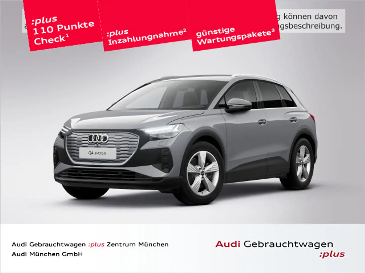 Audi Q4 e-tron 45 qu. AHK/Wärmep./Matrix/SONOS Grau - 1